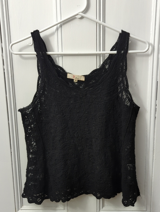 Nabee Tops - Nabee Black Lace Sleeveless Women's Top